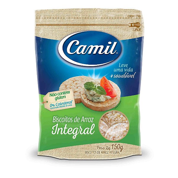 BISCOITO DE ARROZ INT. NATURAL - 150G - CAMIL