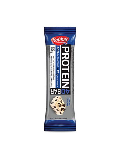 PROTEIN 40 BAR - COOKIES & CREAM - 30G - KOBBER