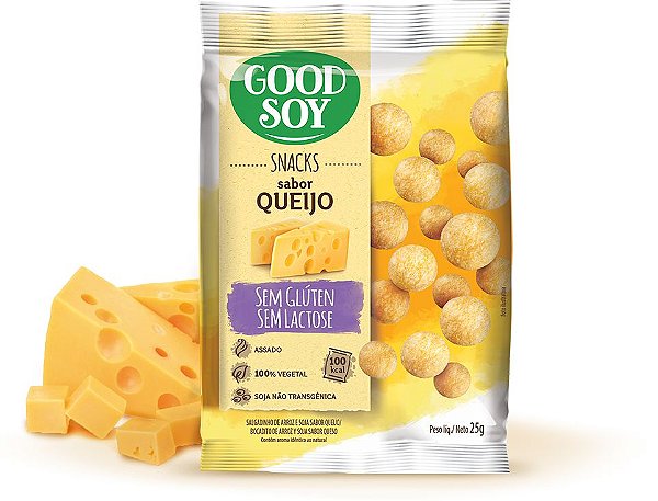 SNACK DE SOJA - 25GR - QUEIJO - GOOD SOY