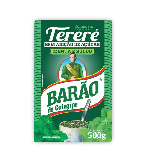 TERERÉ MENTA E BOLDO - 500G - BARÃO DE COTEGIPE