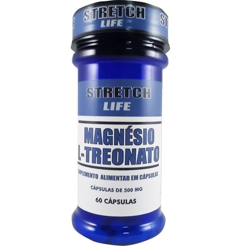 MAGNÉSIO L-TREONATO - 60CP - 500MG - STRETCH LIFE