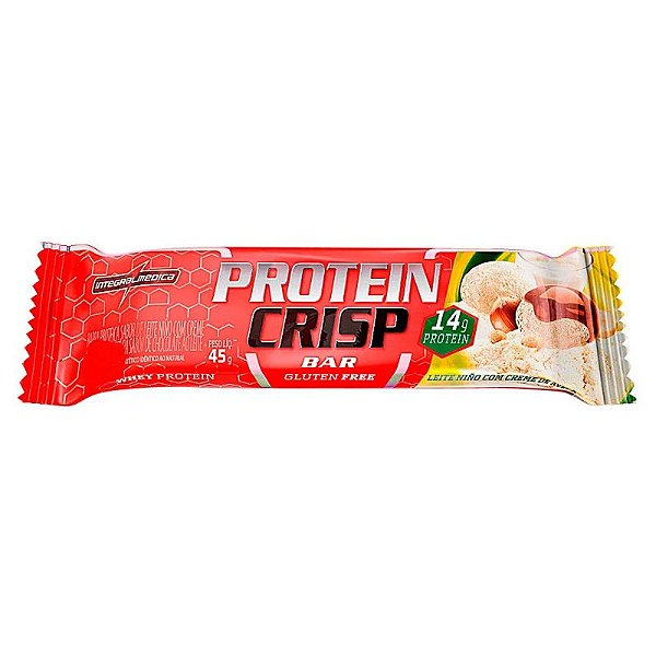 PROTEIN CRISP BAR LEITE NINHO - 45GR - INTEGRAL MEDICA