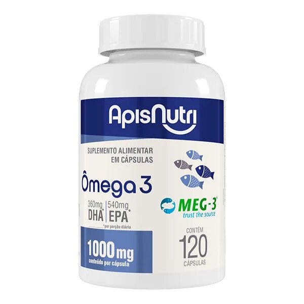 OMEGA 3 - 120CAPS - 1000MG - APISNUTRI