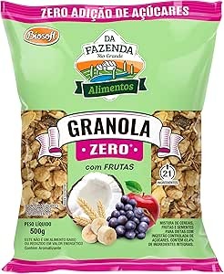 GRANOLA ZERO COM FRUTAS- 1KG- BIOSOFT