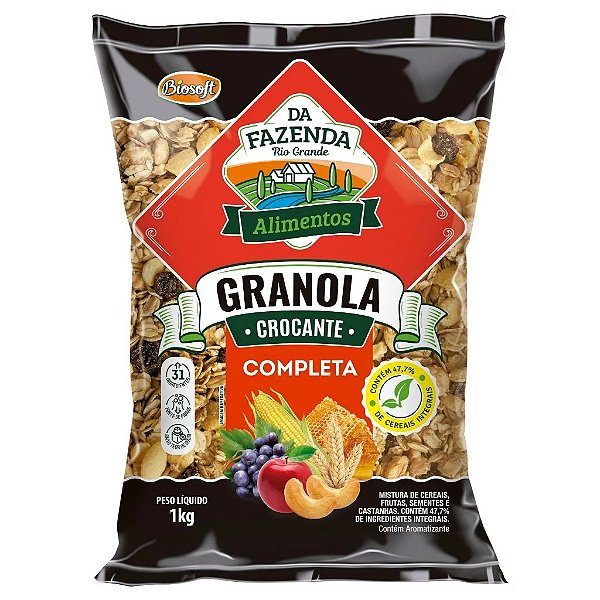 GRANOLA COMPLETA CROCANTE - 1KG- BIOSOFT