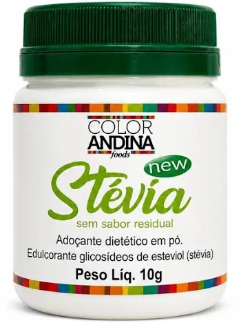 ADOÇANTE STEVIA COLOR VEGAN 100% NATURAL - 10G - COLOR ANDINA