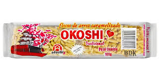 FLOCOS DE ARROZ CARAMELIZADO TRADICIONAL - 100G - OKOSHI