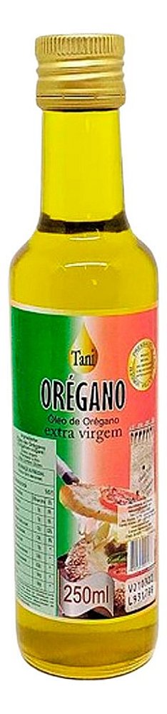 OLEO DE OREGANO EXTRA VIRGEM - 250ML - TANI