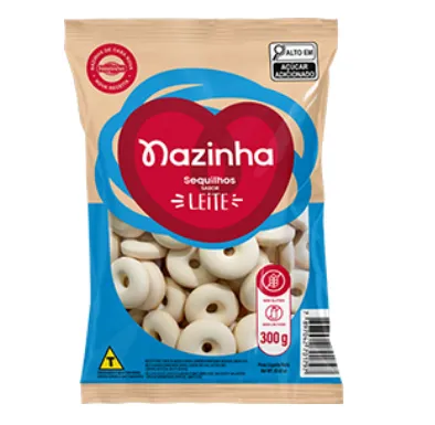 SEQUILHOS LEITE - 300GR - NAZINHA