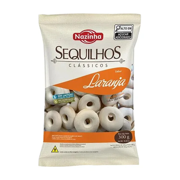 SEQUILHOS LARANJA - 300GR - NAZINHA