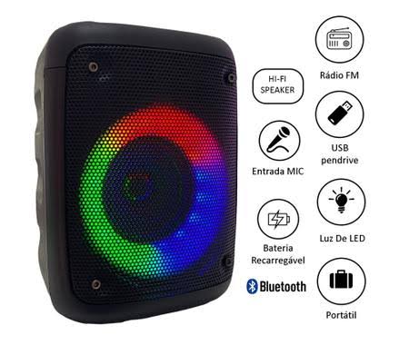 Caixa de Som Bluetooth Wireless Speaker C/Suporte P/Celular 1576