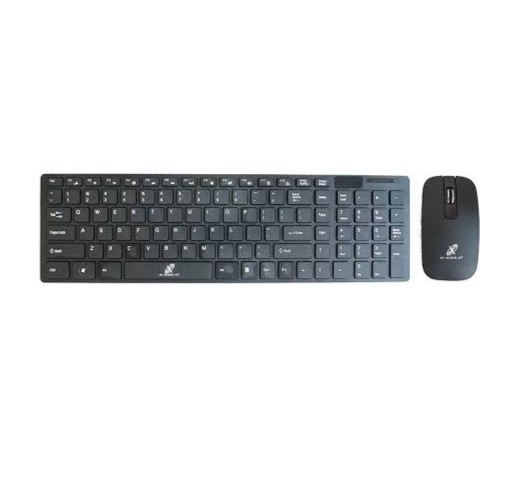Kit Teclado e Mouse S/Fio 2.4GHZ Preto