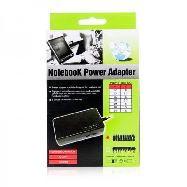 Fonte Carregador Universal Para Notebook 120W 12 - 24V MY-120W BIVOLT