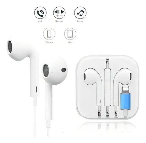 Fone De Ouvido Com Fio Kaidi Para iOS Cor Branco