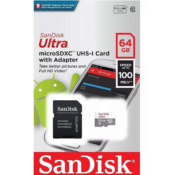 Memoria Micro SD SanDisk 64GB Ultra