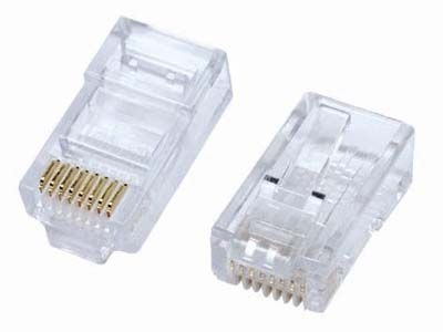 Conector para cabo RJ45 100 unidades