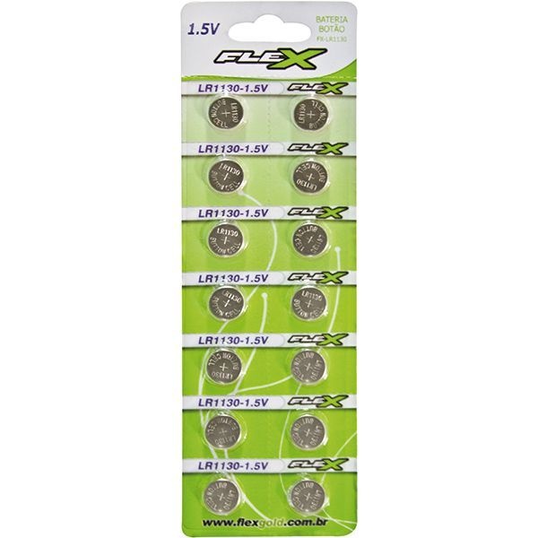 Bateria tipo Botão  Flex FX-LR 1130-1.5V C/14