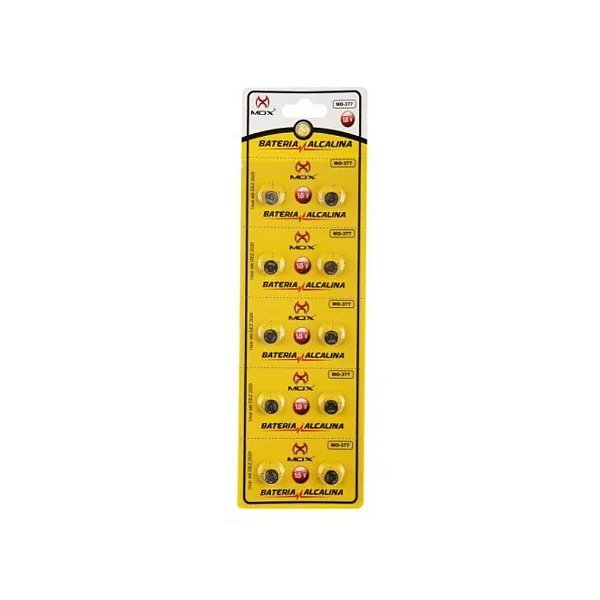 Bateria Mox Alcalina 1.5V MO-377 Cartela C/10