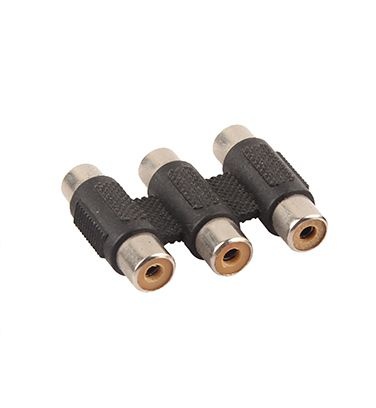 Conector 3 RCA Fêmea+3RCA Fêmea LE-5511