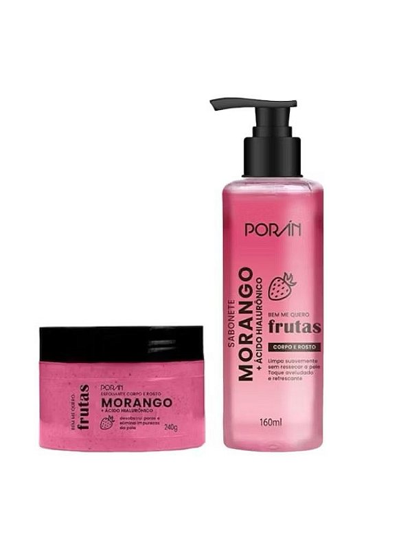 Linha Fruta Poran Sabonete + Esfoliante Porán Rosto E Corpo