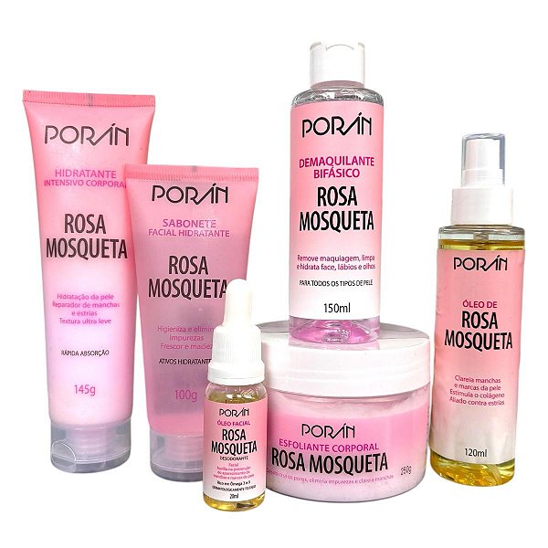 Kit Poran Rosa Mosqueta Rosto e Rosto