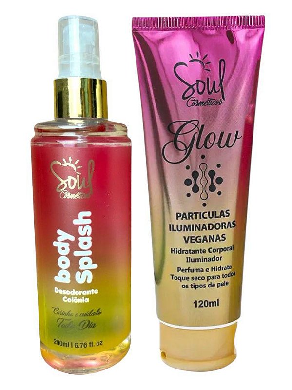 Kit Body Splash Paradox + Hidratante Iluminador Soul
