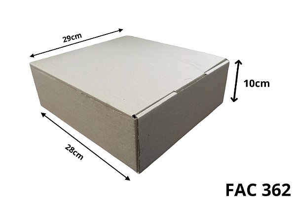 Caixa Papelao Corte Vinco 29x28x10 (FAC 362) c/10 Unidades