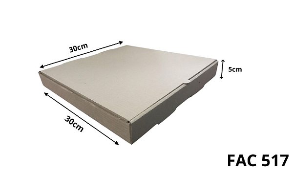 Caixa Papelao Corte Vinco 30x30x05 (FAC 517) c/10 Unidades