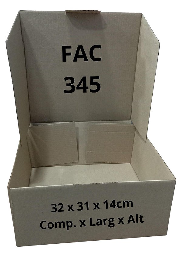 Caixa Papelao Corte Vinco 32x31x14 (FAC 345)