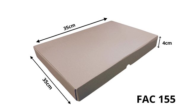 Caixa Papelao Corte Vinco 35x35x04 (FAC 155) c/10 Unidades