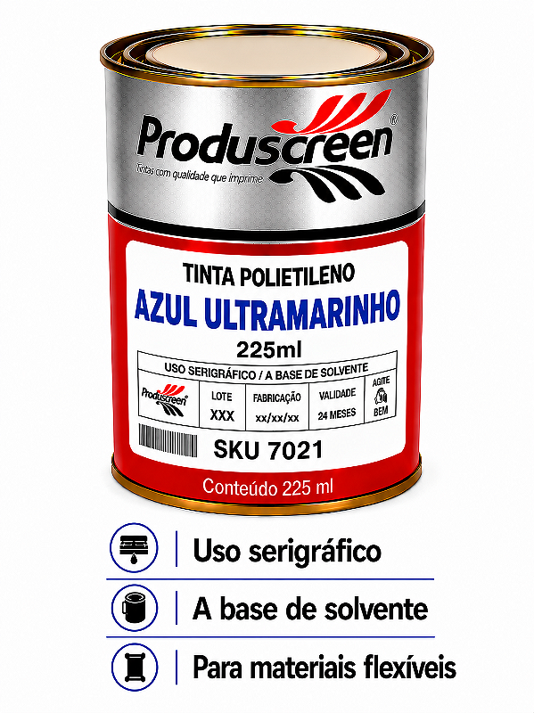 Tinta Polietileno (PE) - Azul Ultramarinho - 225ml