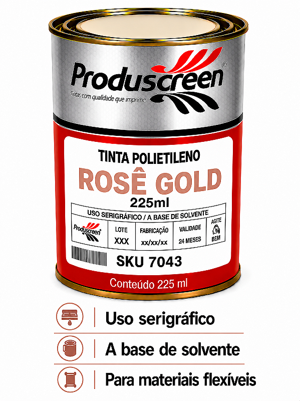 Tinta Polietileno (PE) - Rose Gold - 225ml