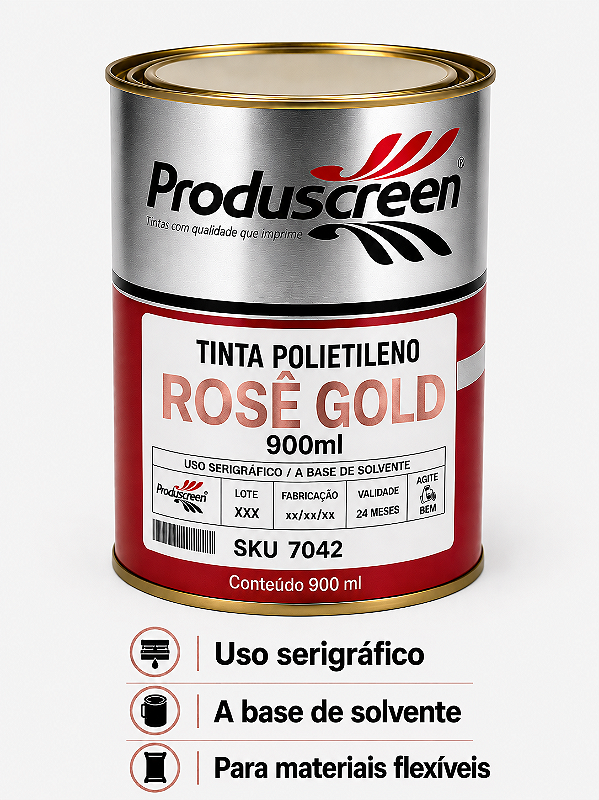 Tinta Polietileno (PE) - Rose Gold - 900ml