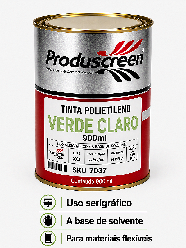 Tinta Polietileno (PE) - Verde Claro - 900ml