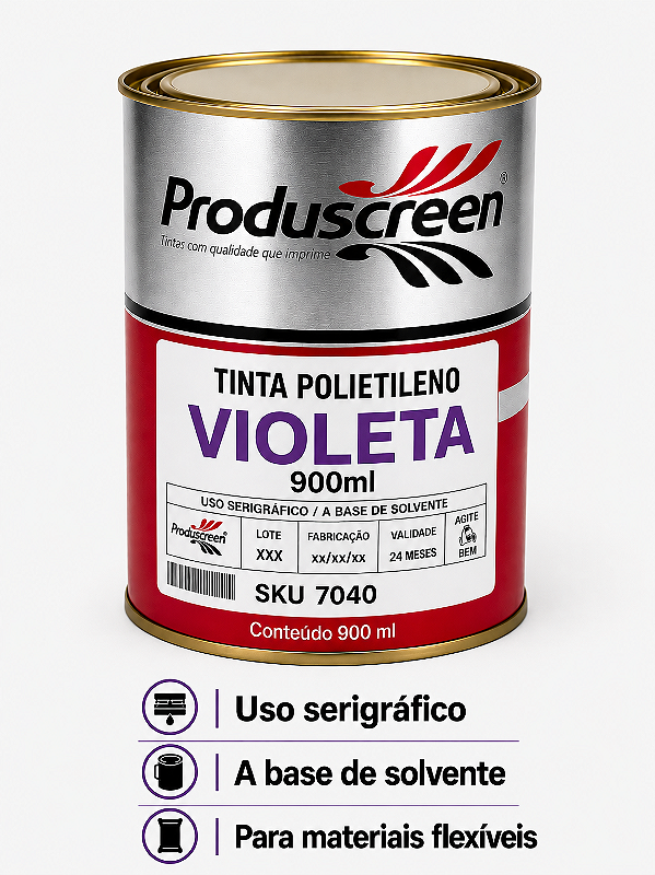 Tinta Polietileno (PE) - Violeta - 900ml