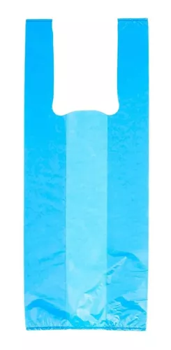Sacola Plastica Tradicional Azul Varejo 30x45 c/100 Unidades