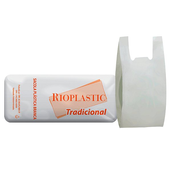 Sacola Plastica Tradicional Branca 35x45 (Milheiro)