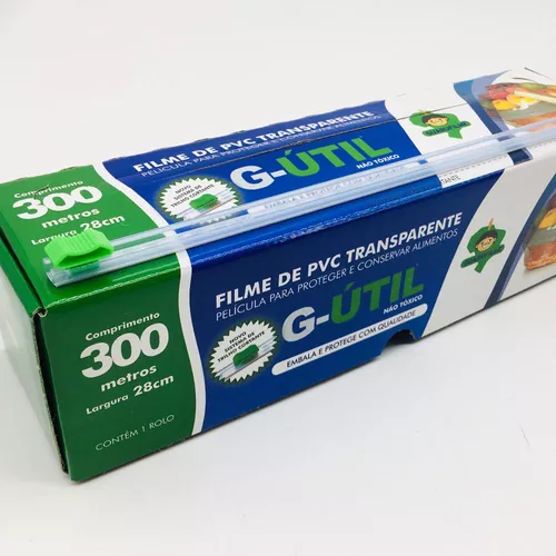 Filme Pvc com trilho cortante 28x300 Metros