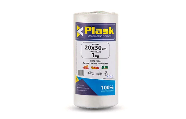 Saco Plastico Picotado Reforcado 20x30