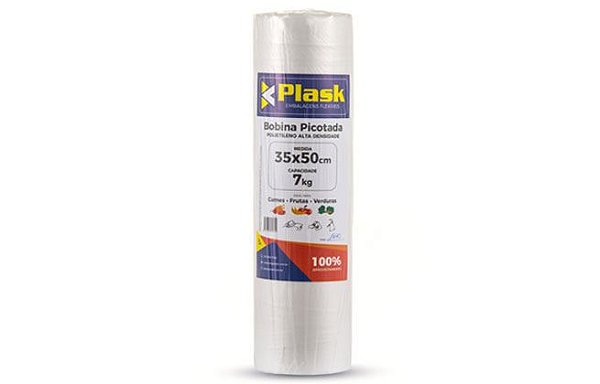 Saco Plastico Picotado Reforcado 40x50