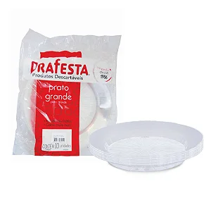 Prato Redondo Grande Branco (20x10) (8540) PRAFESTA