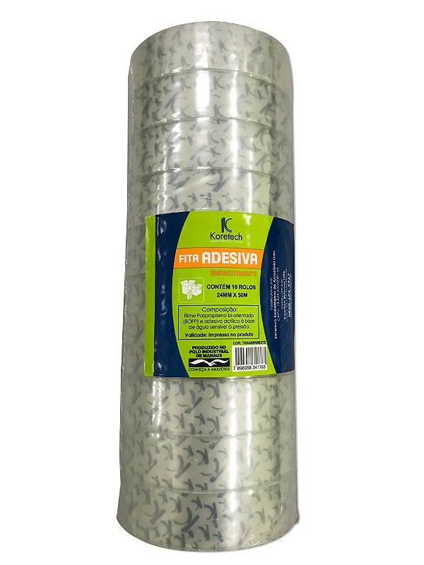 Fita Adesiva 24x50 Transparente c/10 Rolos ALLTAPE