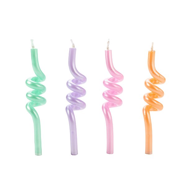 Vela Tubo Candy Colors SILVER