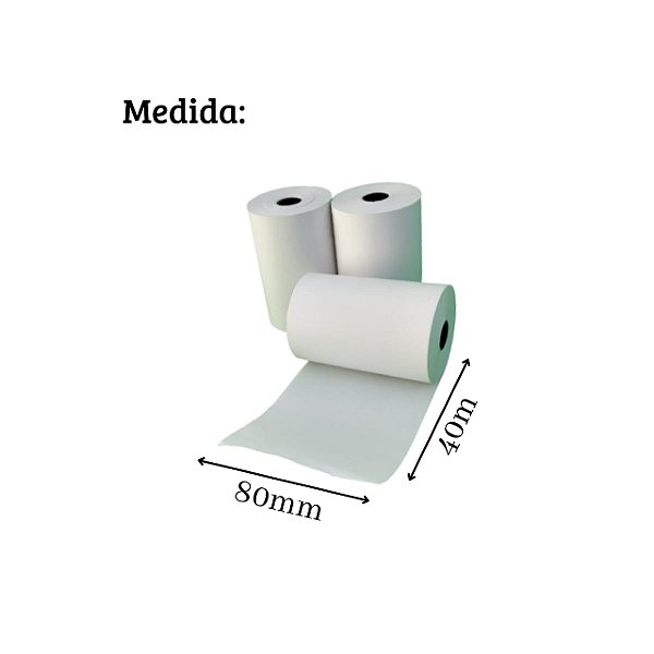 Bobina Papel Termico 44grs 80x40mm