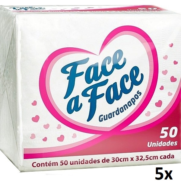Guardanapo 30x32,5 (5x c/50 Unidades) FACE A FACE