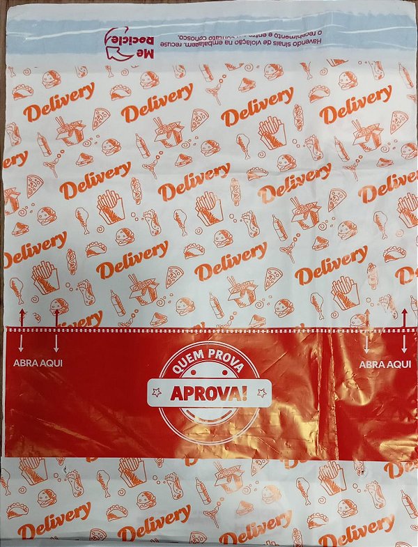 Saco Coex Padrao Delivery 26x40+5cm c/50 Unidades