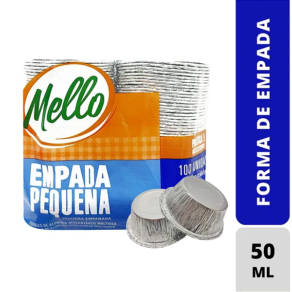 Empada Pequena 50ML c/100 unidades