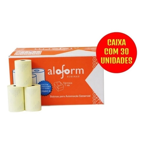 Bobina Papel Termico 44grs 80x40mm c/30 und