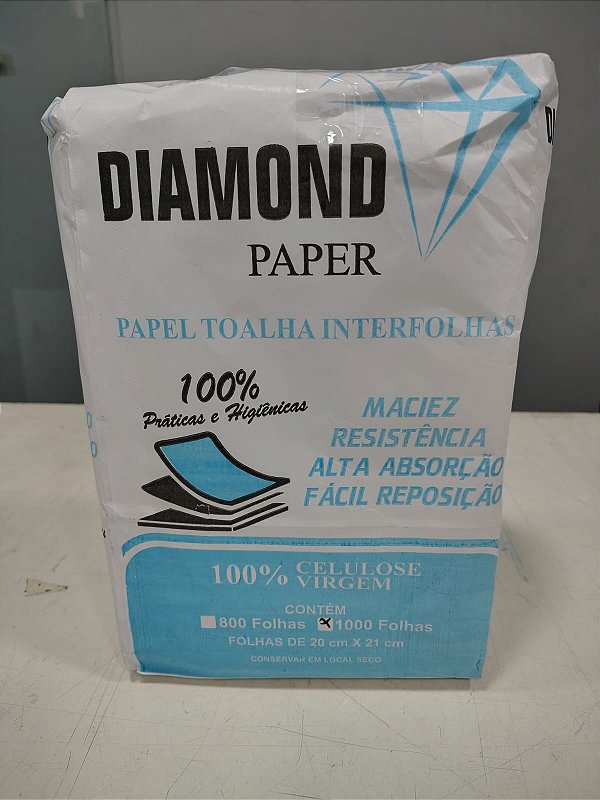 Papel Inter Folha 21x20 100% Celulose c/ 1000 Folhas SANTPEL