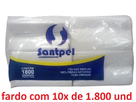 Guardanapo Seda TV (estojo) 13x14 (10x c/1.800 Unidades)